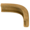 Whitecap Teak Track Outside Corner Molding - 3\/4"