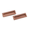 Whitecap Teak Large Rectangular Drawer Pull - 4-1\/2"L - 2 Pack