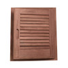 Whitecap Teak Louvered Door & Frame - Right Hand - 15" x 15"