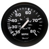 Faria Euro Black 4" Speedometer - 80MPH (Mechanical)