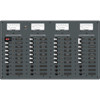 Blue Sea 8095 AC Main +8 Positions \/ DC Main +29 Positions Toggle Circuit Breaker Panel   (White Switches)