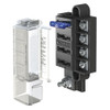 Blue Sea 5045 ST Blade Compact Fuse Blocks - 4 Circuits w\/Cover