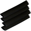 Ancor Adhesive Lined Heat Shrink Tubing (ALT) - 3\/4" x 6" - 4-Pack - Black