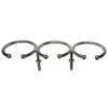 Whitecap Top Mount Ring SS Cup Holder - 3-Drink - Stud Mount