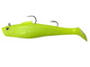 Tsunami Holographic Dual Hook Swim Shad 9" 1 pack Opaque Chartreuse