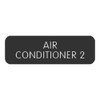Blue SeaLarge Format Label - "Air Conditioner 2"