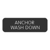 Blue SeaLarge Format Label - "Anchor Wash Down"