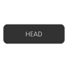 Blue SeaLarge Format Label - "Head"