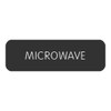 Blue SeaLarge Format Label - "Microwave"
