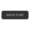 Blue SeaLarge Format Label - "Water Pump"