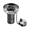 Whitecap Gas Hose Deck Fill w\/Splash Guard - 1-1\/2" Chain