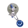Seigler Reel OS  Smoke w/ Blue Accents RH