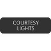 Blue Sea Large Format Label - "Courtesy Lights"