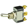 BEP SPDT Chrome Plated Toggle Switch - ON\/OFF\/(ON)