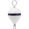 Polyform Mooring Buoy w\/SS 17" Diameter - White Blue Stripe