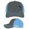 Marlin Hook Trucker Hat - Columbia Blue/Charcoal