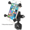 RAM Mount RAM Torque 3\/4" - 1" Diameter Handlebar\/Rail Base with 1" Ball, Short Arm and X-Grip for Phones