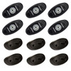 RIGID Industries A-Series Rock Light Kit - 6 Amber Lights - Black