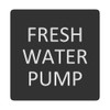 Blue Sea 6520-0200 Square Format Fresh Water Pump Label