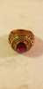 Rare US Merchant Marine Academy Ring ...Circa.  1946 10K Gold w/ Ruby in Outstanding Condition
