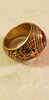 Rare US Merchant Marine Academy Ring ...Circa.  1946 10K Gold w/ Ruby in Outstanding Condition