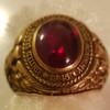 Rare US Merchant Marine Academy Ring ...Circa.  1946 10K Gold w/ Ruby in Outstanding Condition