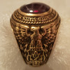 Rare US Merchant Marine Academy Ring ...Circa.  1946 10K Gold w/ Ruby in Outstanding Condition