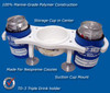 Deep Blue Marine Triple Drink Holder w/ Center Cup (DDH-3)