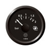 VDO Marine 2-1\/16" (52mm) ViewLine Boost Pressure Gauge 2 Bar\/30 PSI - 8-32V - Black Dial  Triangular Bezel