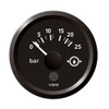 VDO Marine 2-1\/16" (52mm) ViewLine Transmission Oil Pressure 25 Bar\/350 PSI - 8-32V - Black Dial  Triangular Bezel