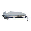 Carver Sun-DURA Extra Wide Series Styled-to-Fit Boat Cover f\/21.5 Aluminum Modified V Jon Boats - Grey