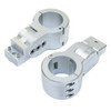 PTM Edge Board Rack Mounts - 2.5" Pipe Clamp - Silver