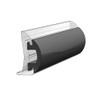 TACO 70 Flexible Black Rub Rail Insert 1-3\/16" x 1\/2"