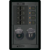 Blue Sea 1495 - 360 Panel - 4 Position 12V w\/Dual USB  12V Socket