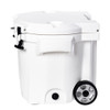 LAKA Coolers 30 Qt Cooler w\/Telescoping Handle  Wheels - White
