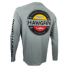 HAWGFIN PERFORMANCE LONG SLEEVE - MARYLAND "NO SURRENDER" COBIA ROCKFISH - SHARK SKIN COLOR