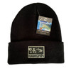 HAWGFIN BATTLEHAWG PVC RUBBER PATCH BEANIE - BLACK