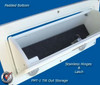Deep Blue Marine Tilt Out Boat Storage Box 11" - White -  Locking