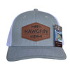 HAWGFIN RED ROCK LEATHER PATCH TRUCKER HAT