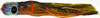 Black Bart Punisher Marlin Lure - Brown-Gold-Orange/Gold Dot