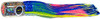 Black Bart Striper Candy Marlin Trolling Lure - Blue-Yellow/Rainbow