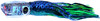 Black Bart Hawaiian Breakfast Lure - Dark Green/Green Chartreuse