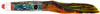 Black Bart Wahoo Candy Lure - Brown-Gold-Orange/Gold Dot