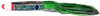 Black Bart Wahoo Candy Lure -Green Dot/Black Dot