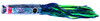  Black Bart Crooked Island Candy Lure - Dark Green/Green Charetruse