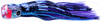 Black Bart Cabo Prowler Trolling Lure -Black Purple Split/Purple Fleck