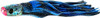  Black Bart Costa Rican Plunger Trolling Lure -Oceanic Blue/Purple-Blue-Black