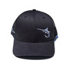 Marlin Hook Trucker Hat - Side Hit - Black/Silver