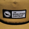 The Qualified Captain Leather Patch Grandpa Hat Yellow