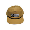 The Qualified Captain Leather Patch Grandpa Hat Yellow